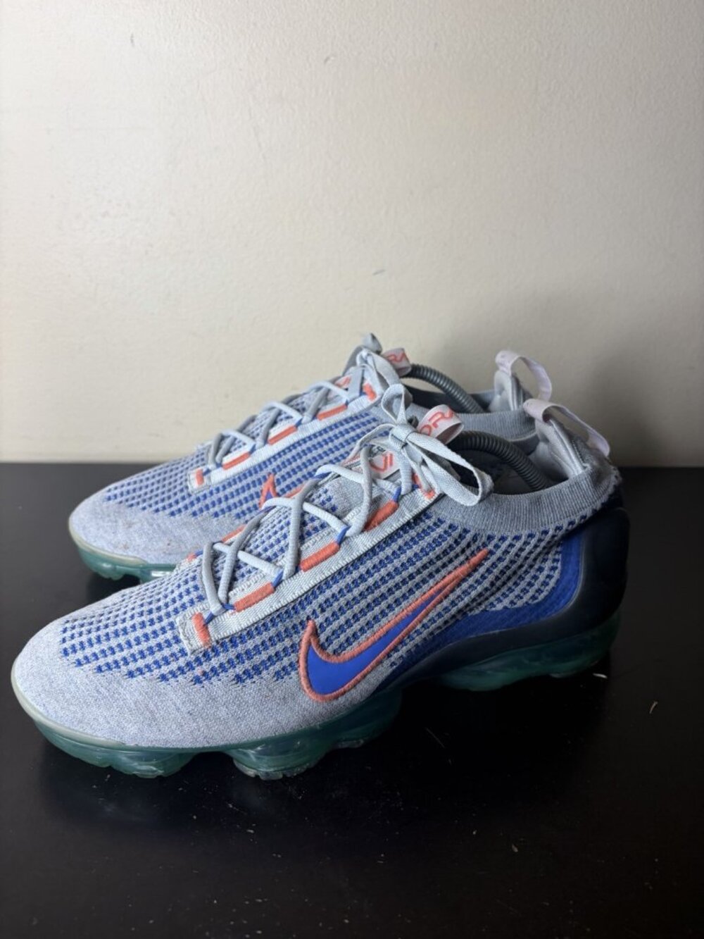 Nike Air Vapormax 2021 FK Men Shoes Wolf Grey Blue Sz10.5 DQ3974 001